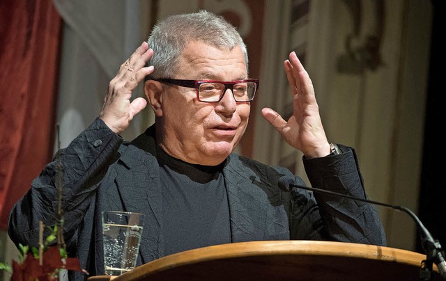 Daniel Libeskind wurde vor  wenigen Ta...ung in Europa verdient gemacht haben.   | Foto: dpa