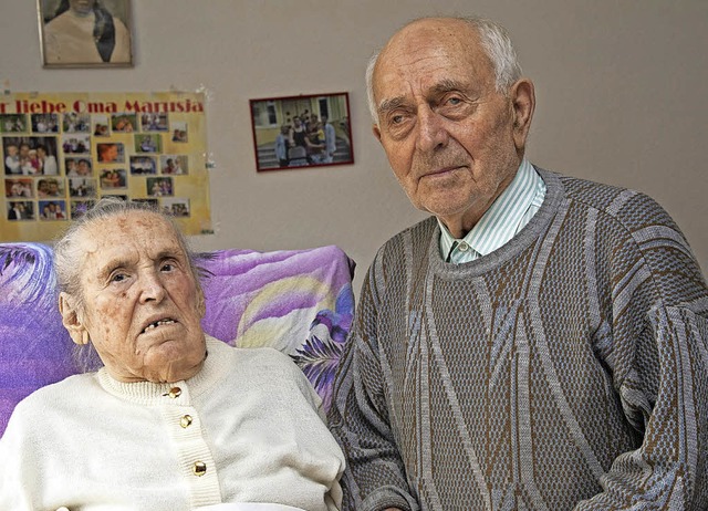 Seit 65 Jahren  verheiratet: Maria und Wilhelm Hehn   | Foto: Volker Mnch