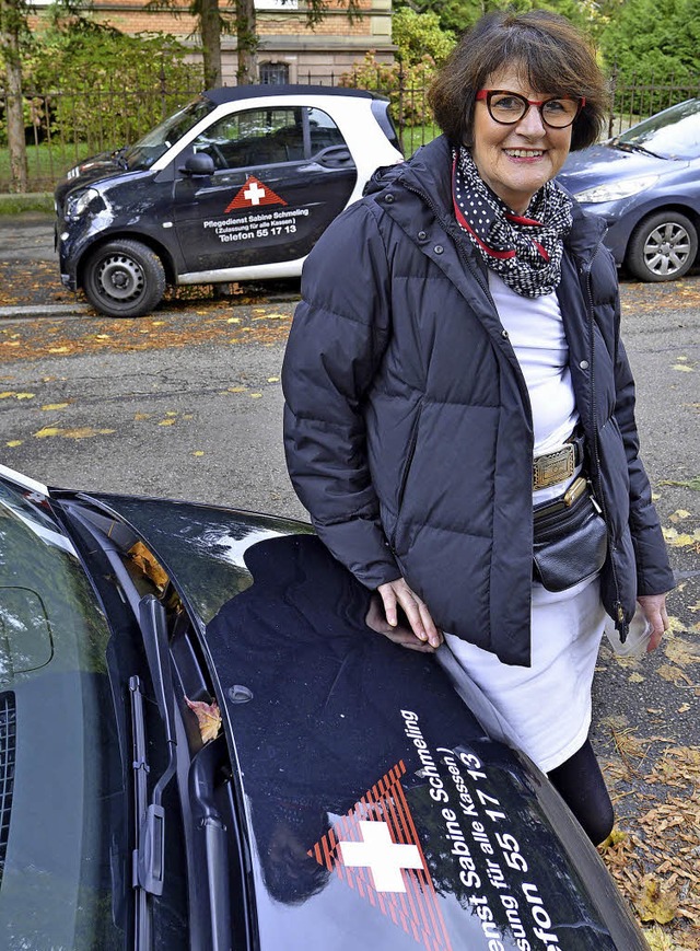 Sabine Schmeling ist in Freiburg flott unterwegs.   | Foto: Michael Bamberger