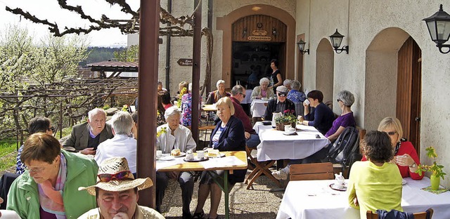 So bleibt das Pfarrcaf in Istein den ...mit gutem Kuchen und schner Aussicht.  | Foto: Privat