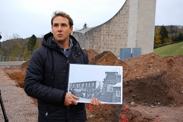 Der Archologe Alexandre Bolly in Natzweiler-Struthof   | Foto: Nckles