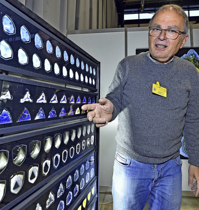 Paul Rustemeyer hat 20000 Edelsteine geschliffen.  | Foto: Michael Bamberger