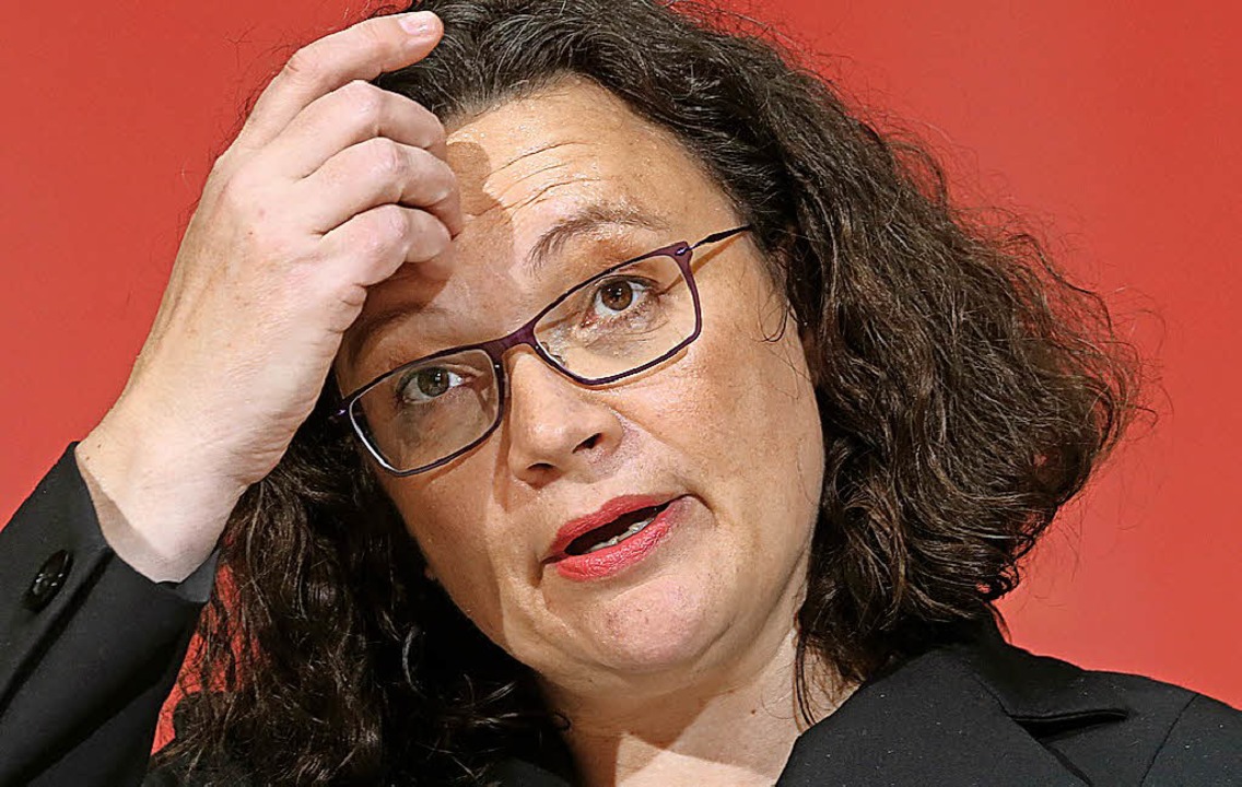 Andrea Nahles   | Foto: dpa