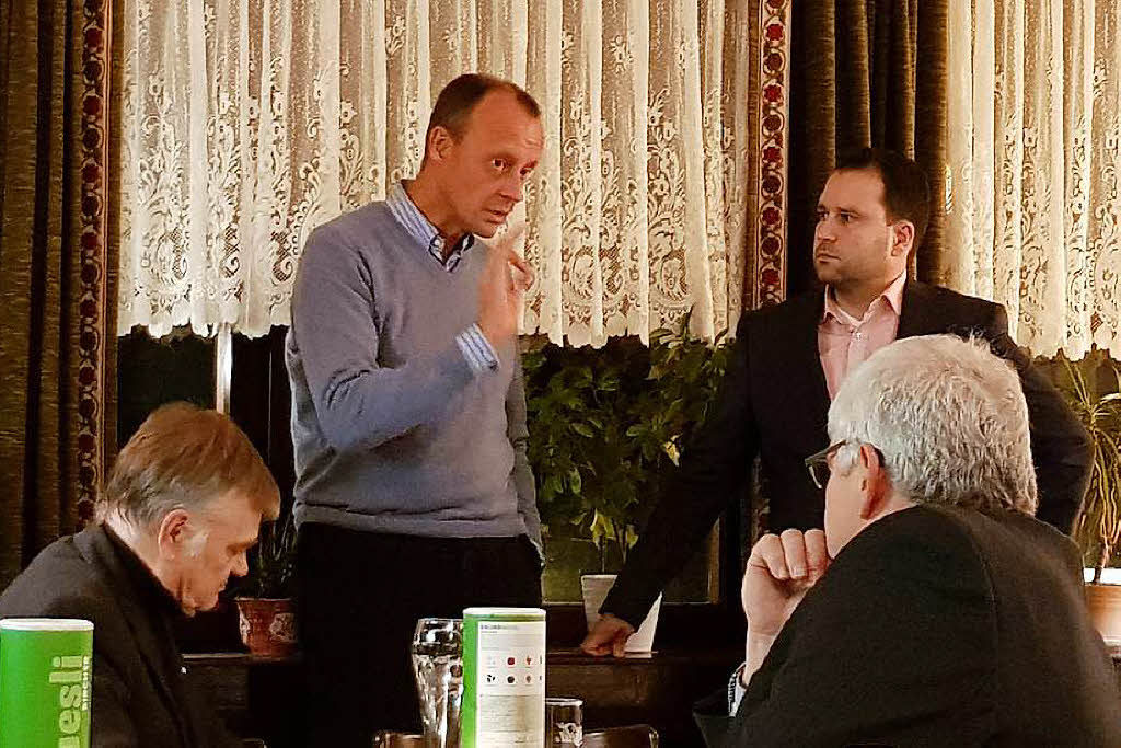 Friedrich Merz war bei einer CDU-Veranstaltung in Merzhausen – zufällig