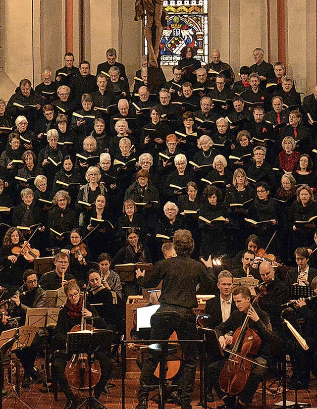 Die Kantorei der Stadtkirche probt fr...wird das Deutsche Requiem von Brahms.   | Foto: Privat