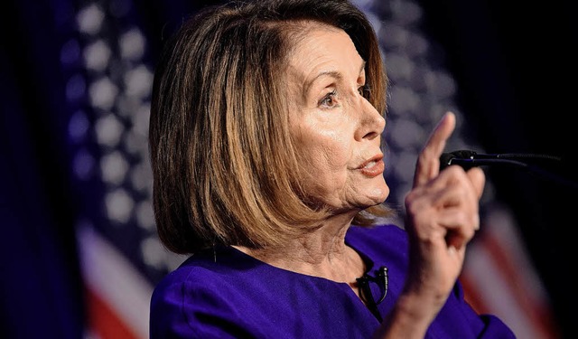 Die bisherige Fraktionschefin der Demo...n im Reprsentantenhaus, Nancy Pelosi   | Foto: AFP