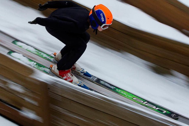 Rolf Schillis Begeisterung fr den Ski...211; und treibt auch junge Talente an.  | Foto: Patrick Pleul