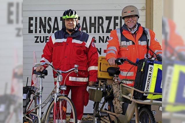 Per Rad zum Einsatzort