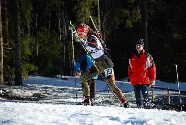 Annika Knoll im vergangenen Winter bei...tschlandpokal-Wettkampf am Notschrei.   | Foto: Jrgen Ruoff