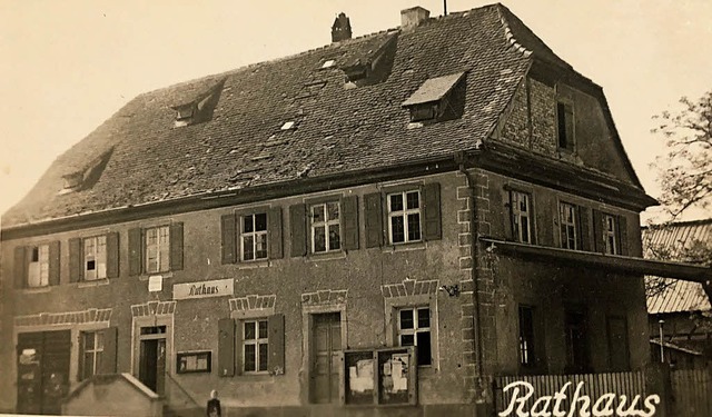 So sah das Rathaus in Meienheim  in den 1930er-Jahren aus.   | Foto: Repro:Werner Stielau