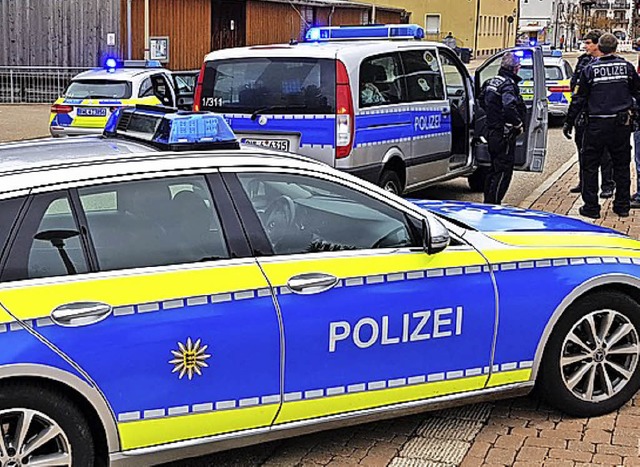 Starker  Polizeieinsatz in der Unterstadt   | Foto: Kamera 24