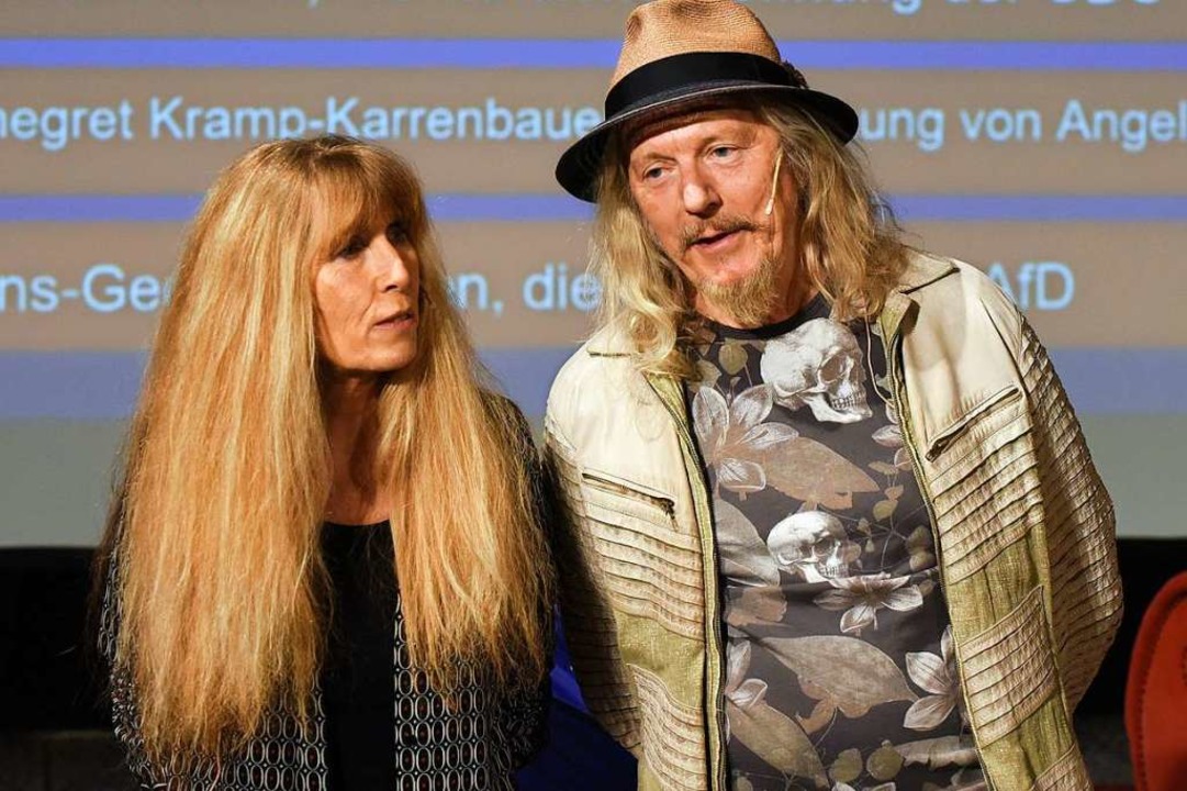 Helene und Wolfgang Beltracchi zu Gast im Rotteck-Gymnasium  | Foto: Rita Eggstein