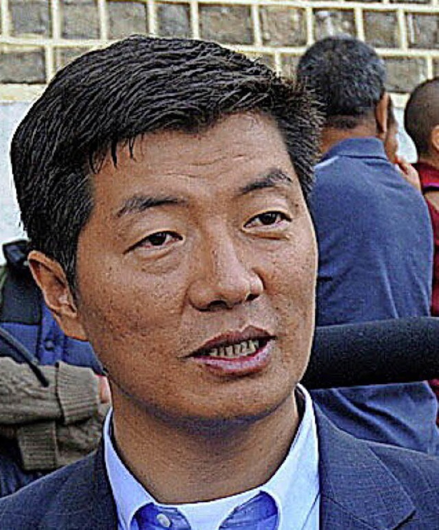 Der exiltibetische Premierminister Lobsang Sangay.   | Foto:  dpa