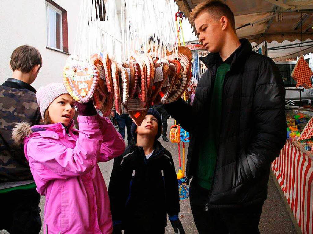 Hochbetrieb herrschte beim Grwihler Martinimarkt mit Mottoverkndung fr die Fasnacht.