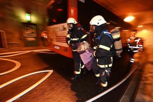 Fotos: Rettungsbung im Kappler Tunnel