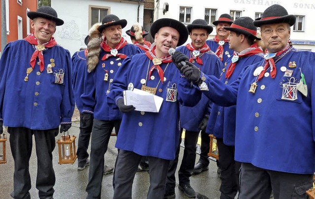 Die Laternenbrder verknden das Motto der kommenden Fasnacht.   | Foto: Heidrun Simoneit