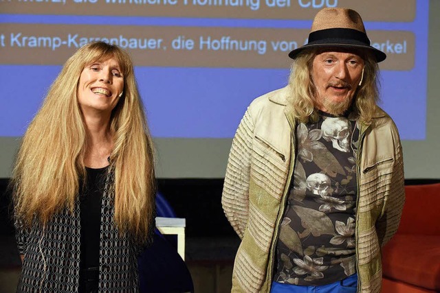 Helene und Wolfgang Beltracchi zu Gast...achgefragt&#8220; im Rotteck-Gymnasium  | Foto: Rita Eggstein