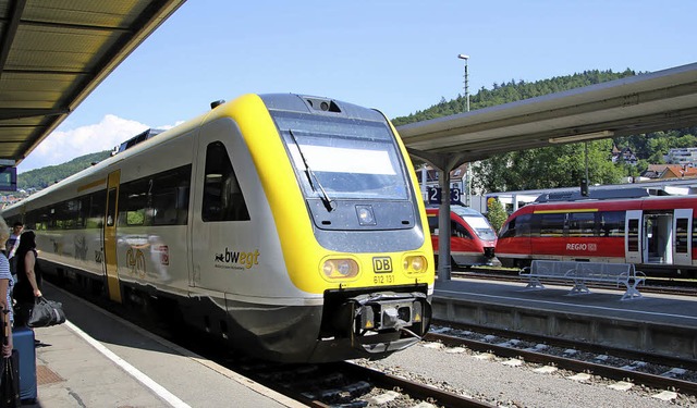 Stranfllig, aber ohne Alternative: D...2026 auf der Hochrheinbahn verkehren.   | Foto: Maximilian Halter