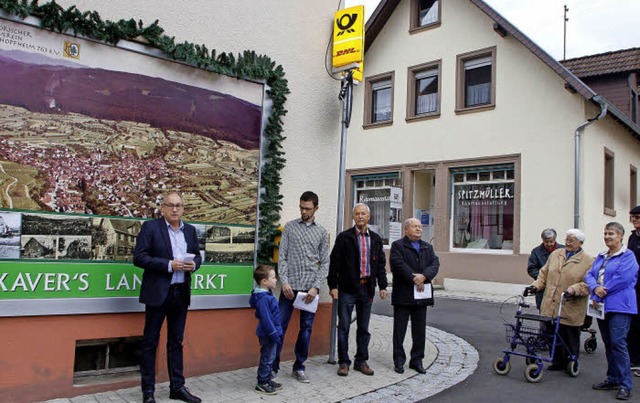 Freude herrschte bei den Einwohnern be...n, Bruno Schaubrenner und Willi Ehret.  | Foto: Heidi Fssel