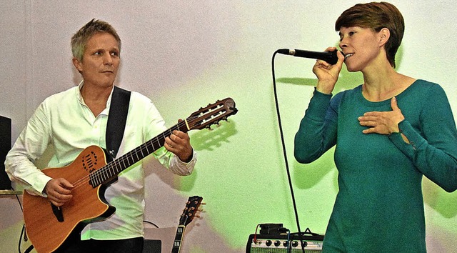 Birte Schler und Ingmar Winkler beim Konzert in Wildtal   | Foto: Steinhart