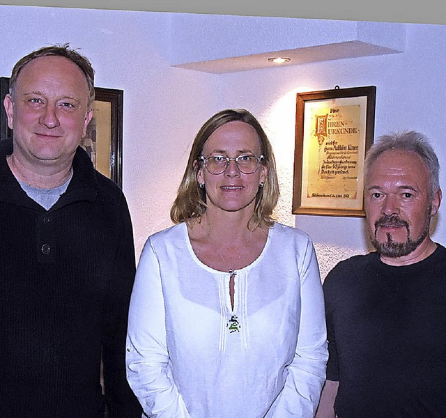 Neu im Vorstand sind Tobias Mickler, Elke Kpfer, und Andreas Schlegel.   | Foto: Stefan Pichler