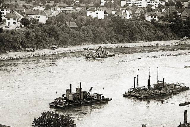 Als der Rhein ausgebaggert wurde