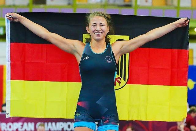 Ringerin Elena Brugger vom TuS Adelhausen gewinnt WM-Bronze