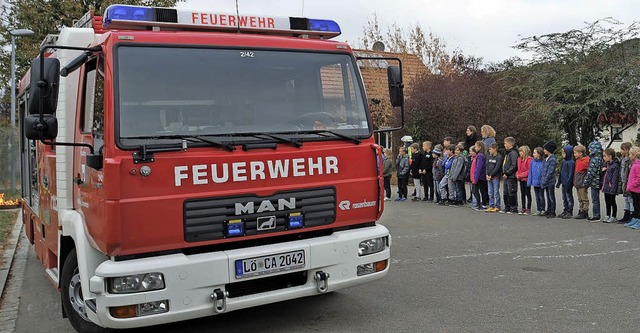 Unerwartet evakuiert: Kinder der  Grundschule Tannenkirch.   | Foto: Privat