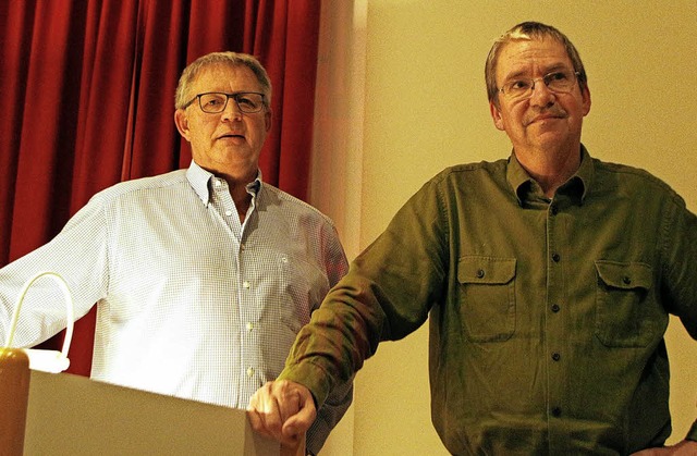 Norbert Klein (links) und Thorsten Mietzner   | Foto: Heidi Fssel