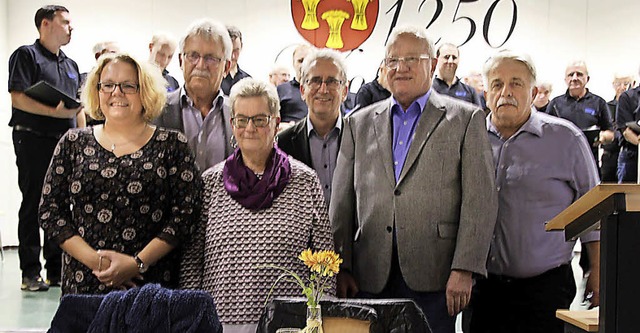 Nancy Bullerjahn, Erhard Zeh, Doris Lu... Wolf und Friedrich Krebs (von links)   | Foto: OMCV