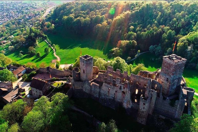 Burg Rtteln aus der Vogelperspektive  | Foto: Matthias Weniger