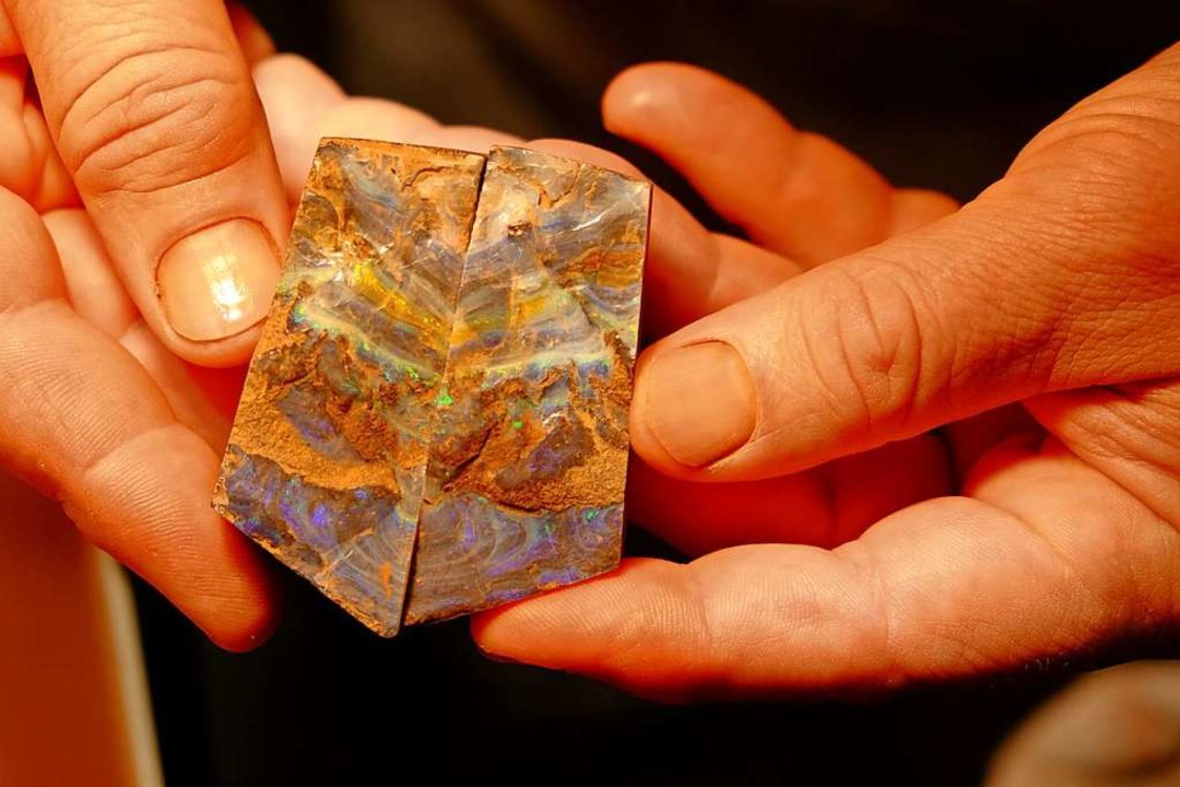 Aus unscheinbaren Steinen werden wertvolle Opale Müllheim Badische