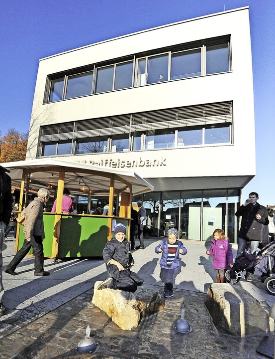 Vor dem neuen Gebude befindet sich ei...er vor allem bei Kindern beliebt ist.   | Foto: Markus Zimmermann