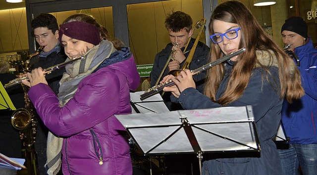 Die Jugend des Musikverein Herten sorgte fr die musikalische Note.  | Foto: Danielle Hirschberger