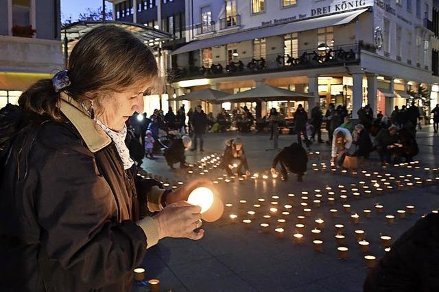 Ein Meer aus Lichtern gegen die Wohnungsnot