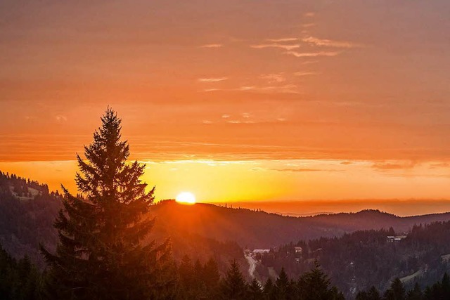 Sonnenaufgang auf dem Stbenwasen.  | Foto: Paul Loesche