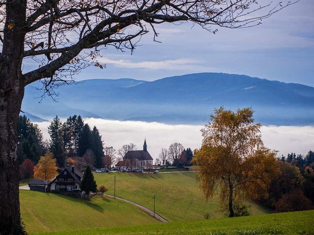 Inversionswetter in Unteribental. Frei...elle aif dem Lindenberg bei St. Peter.  | Foto: Paul Loesche