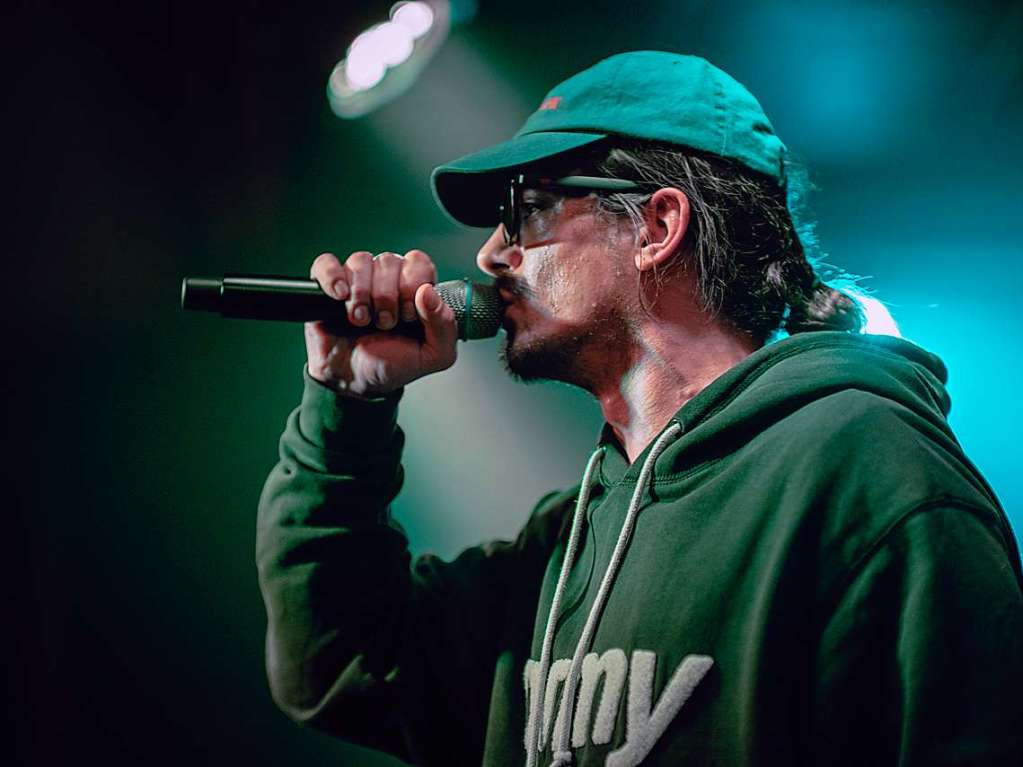 Rapper Haze lieferte ein stabiles Konzert im Waldsee in Freiburg.