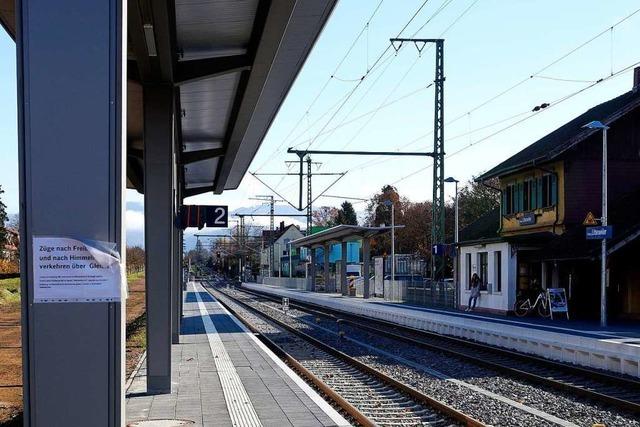 Schon vor der Inbetriebnahme gibt’s Kritik am neuen Gleis im Bahnhof Littenweiler