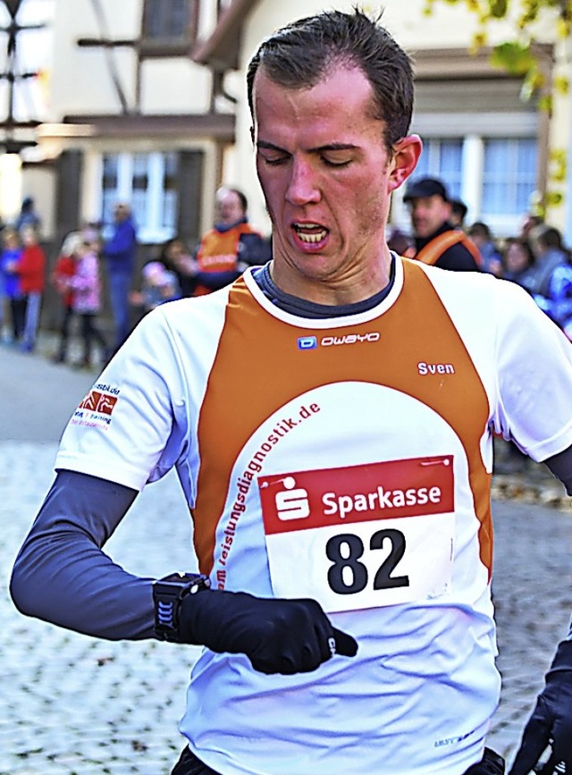 Da geht noch was: Sven Bockstatt gewann den Mittelstreckenlauf.  | Foto: Achim Keller