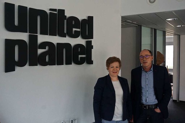 Die beiden United-Planet-Geschftsfhrer: Katrin Beuthner und Manfred Stetz  | Foto: Manuel Fritsch