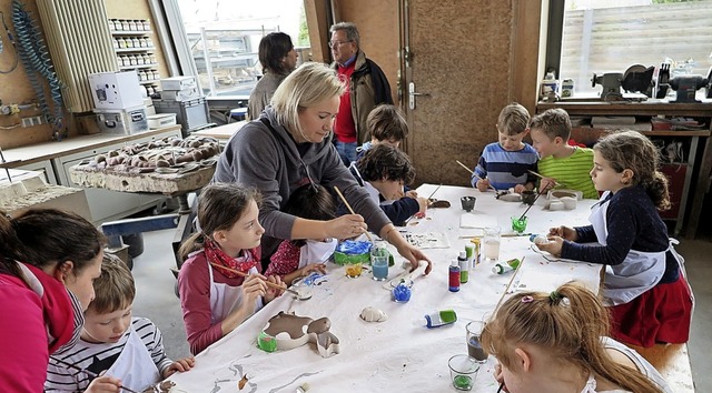 Auch fr Kinder wurde etwas geboten &#...eg: Ein Auggener Betrieb als Miniatur.  | Foto: Beatrice Ehrlich