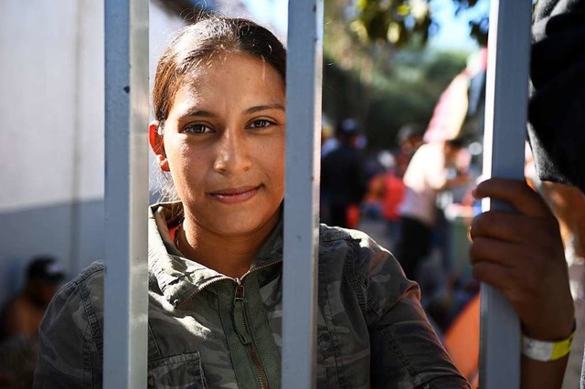 Mdchen im Migrantenlager Tijuana  | Foto: Kufer