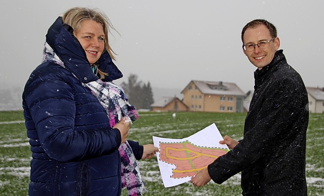 Hier soll das neue Wohngebiet Bregenbe...erkauf der Grundstcke beginnen kann.   | Foto: Stephanie Jakober