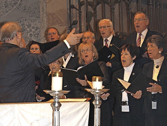 Der Liederkranz St. Blasien beim Benefizkonzert 2014.  | Foto: C. Liebwein