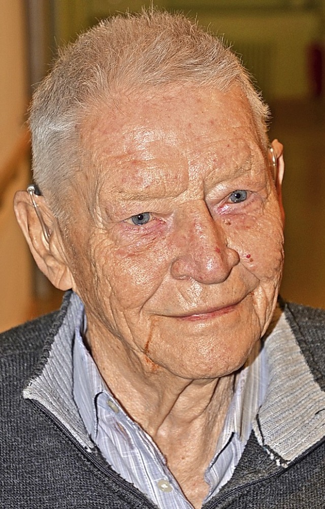 Otto Bury aus Sasbach wird heute 95 Jahre alt.   | Foto: Roland Vitt