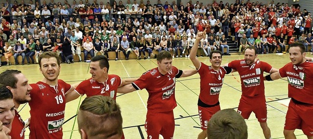 Im Frhjahr jubelte der TuS Schutterwa...dem Handball-Klassiker gegen den HGW.   | Foto: Wolfgang Knstle