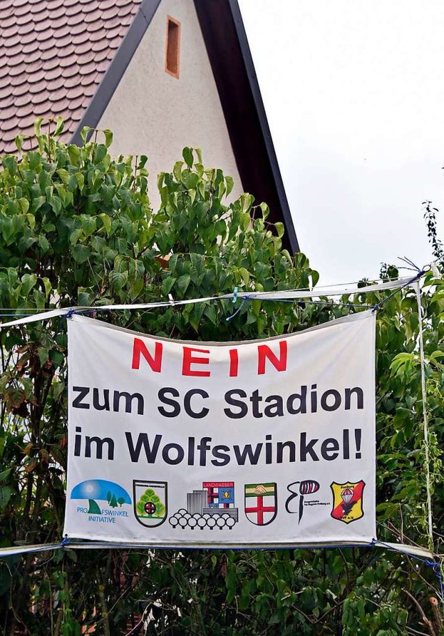 Im Stadtteil Mooswald gab es von Anfang an Stadiongegner.  | Foto: Michael Bamberger