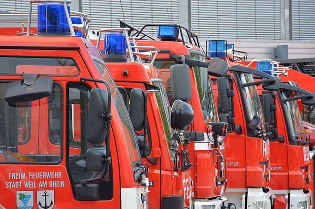 Die Weiler Feuerwehr war mit 21 Rettungskrften im Einsatz.  | Foto: Hannes Lauber