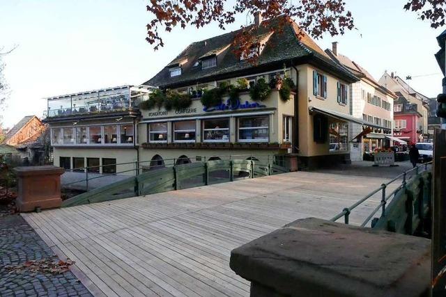 Die Decker-Brcke in Staufen ist wieder offen